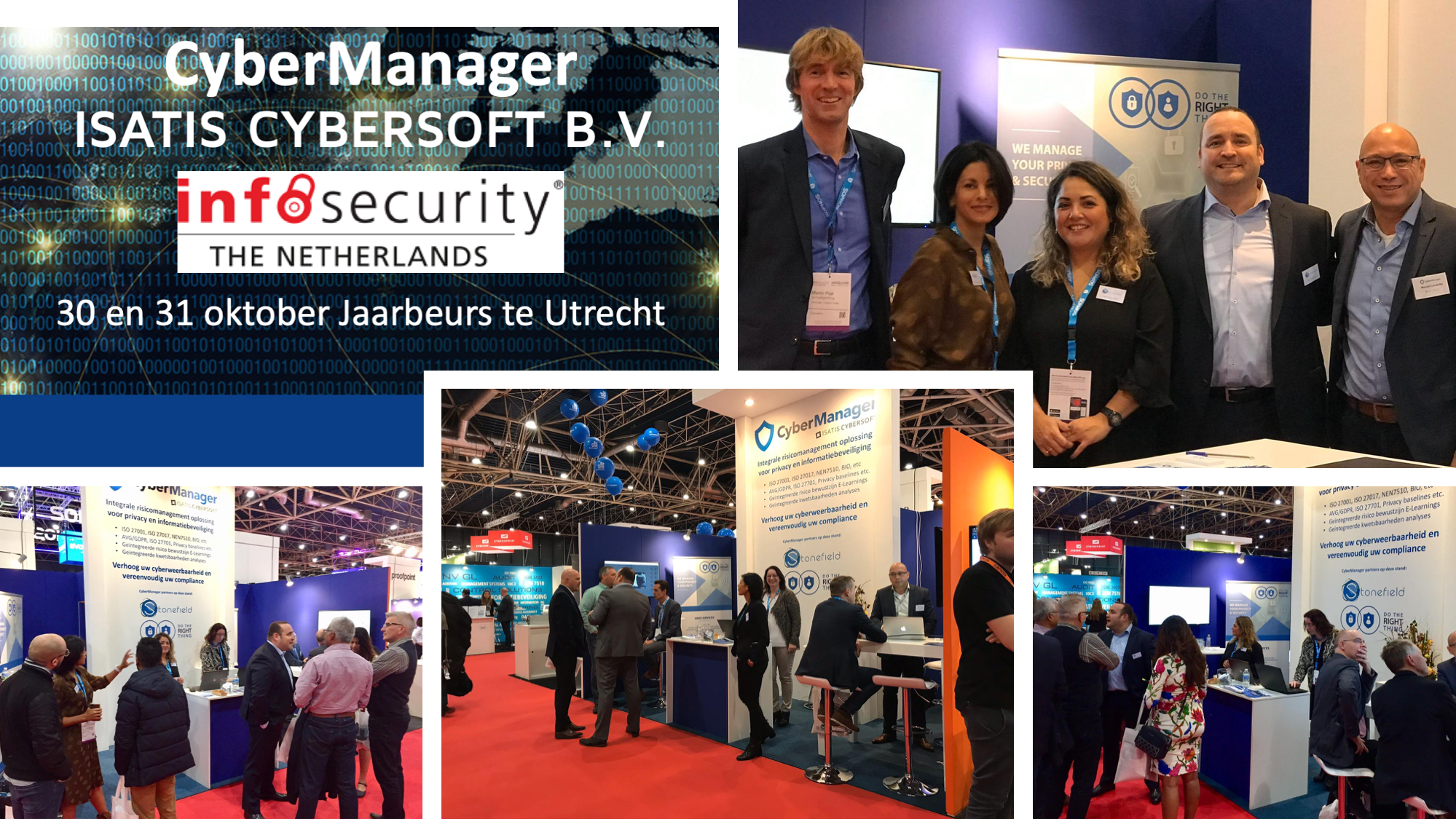 Isatis CyberSoft B.V. met de CyberManager op de InfoSecurity Beurs 2019Isatis CyberSoft B.V. s CyberManagerom na sajmu InfoSecurity 2019