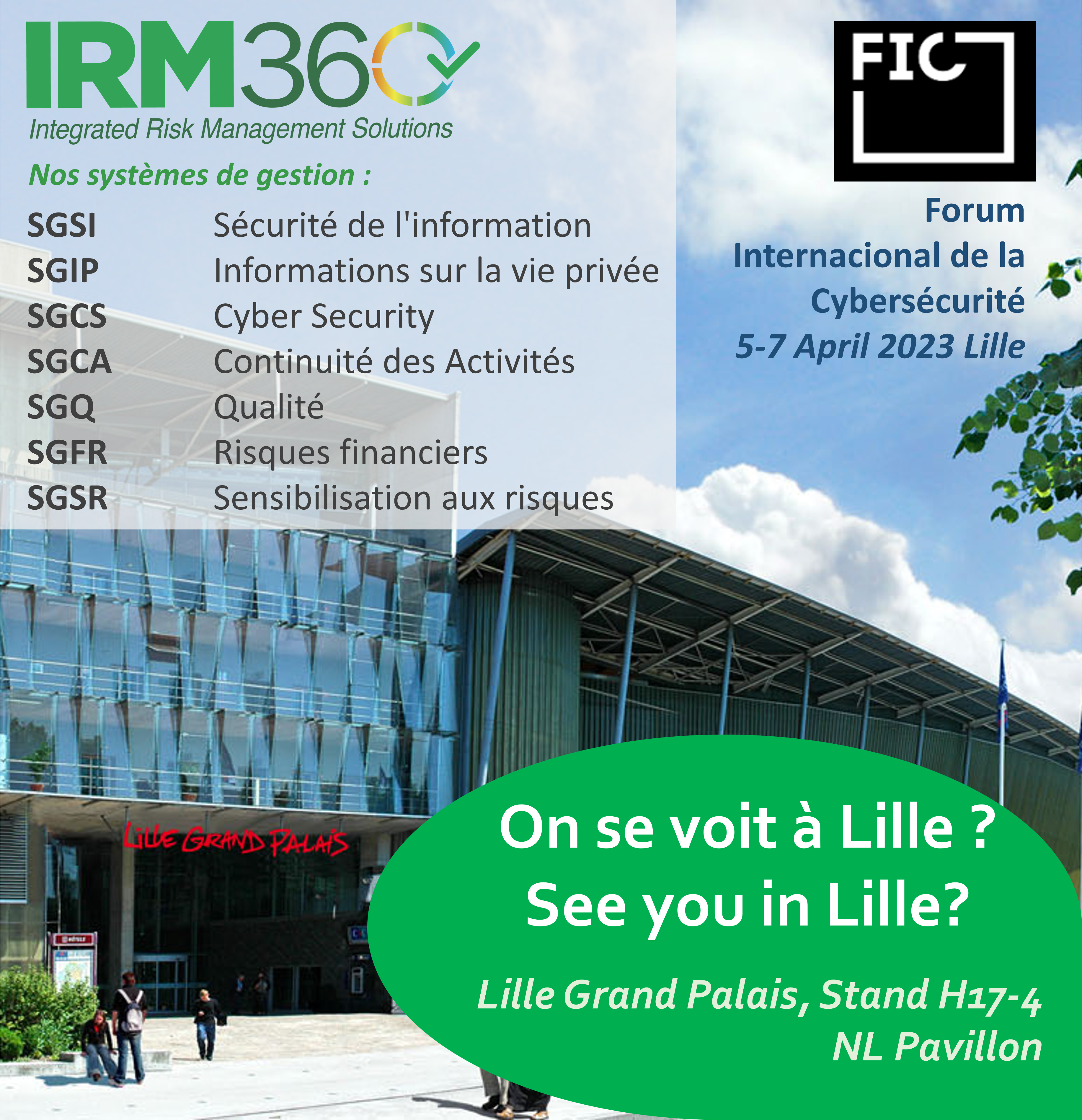IRM360 presente en el FIC de Lille 